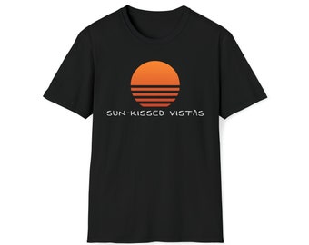 Sun-kissed vistas Tee nature lover tshirt family vacation gift summer tee sunset beach shirt