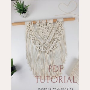 Macrame Pattern | Wall Hanging PDF Tutorial | Instant Download | Knot Guide included