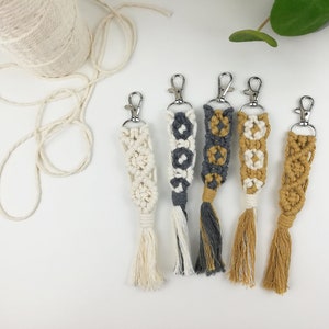 3 Macrame Keychain Patterns PDF Instant download Tutorial Knot Guide included image 4