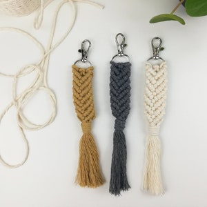 3 Macrame Keychain Patterns PDF Instant download Tutorial Knot Guide included image 2