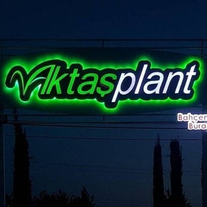 Backlit Sign, Compamy Led sign, Lobby Signs, Reception Wall Sign, Metal Business Sign, Brushed Logo Sign, Illuminated Office 3d Logo Signage