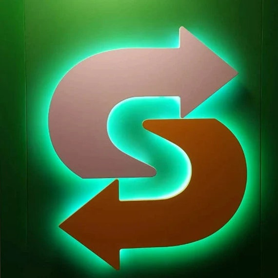 Laser geschnittenes LED-Logo-Zeichen, Laser geschnittenes LED