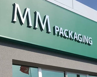Non Illuminated sign, Company Sign, 3D Logo Sign, Metal Custom Business Sign, Office Wall Sign, Clinic Sign, Dentist Sign, Personalized Sign