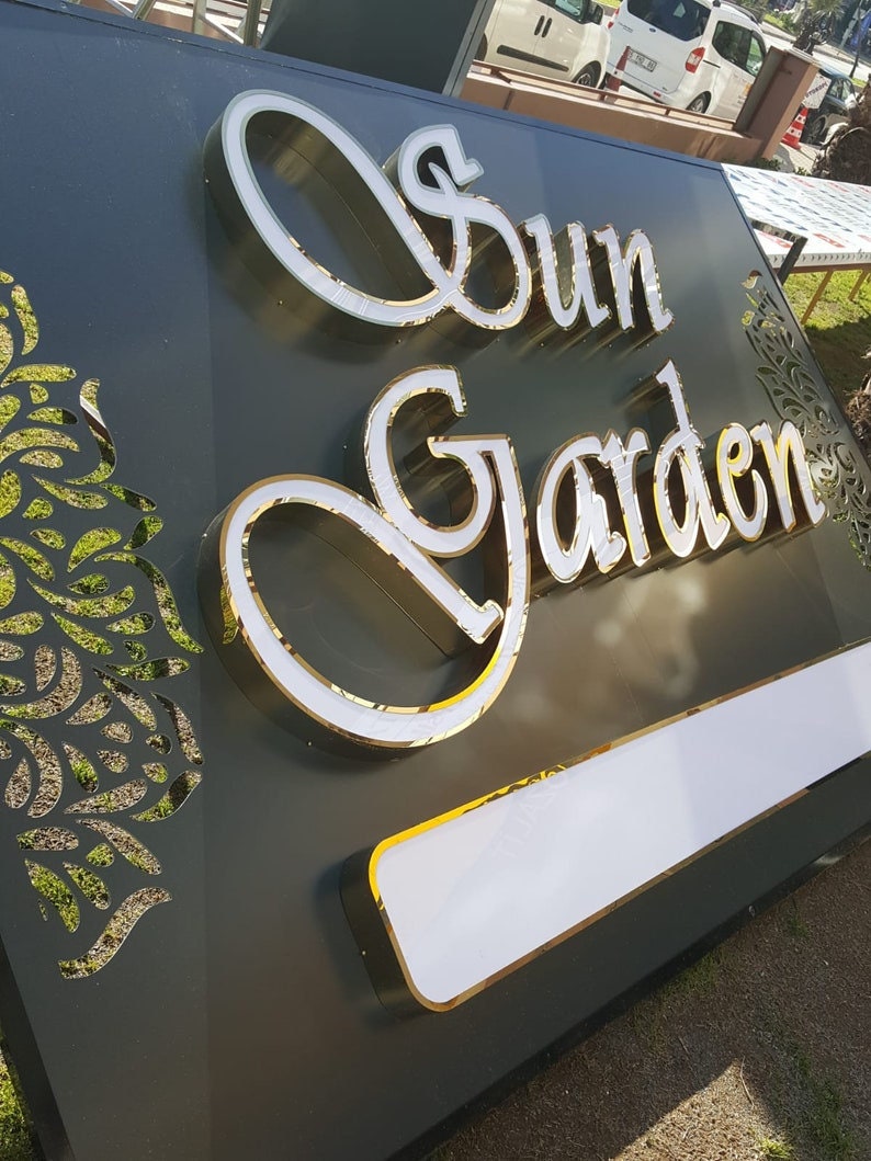 Led Sign Work Logo Illuminated Sign, 3D Led Logo Custom Signage, Metal Light Custom ...