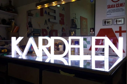 Led Sign Work Logo Illuminated Sign,3d Led Logo Custom Signage,metal Light Custom Business ...