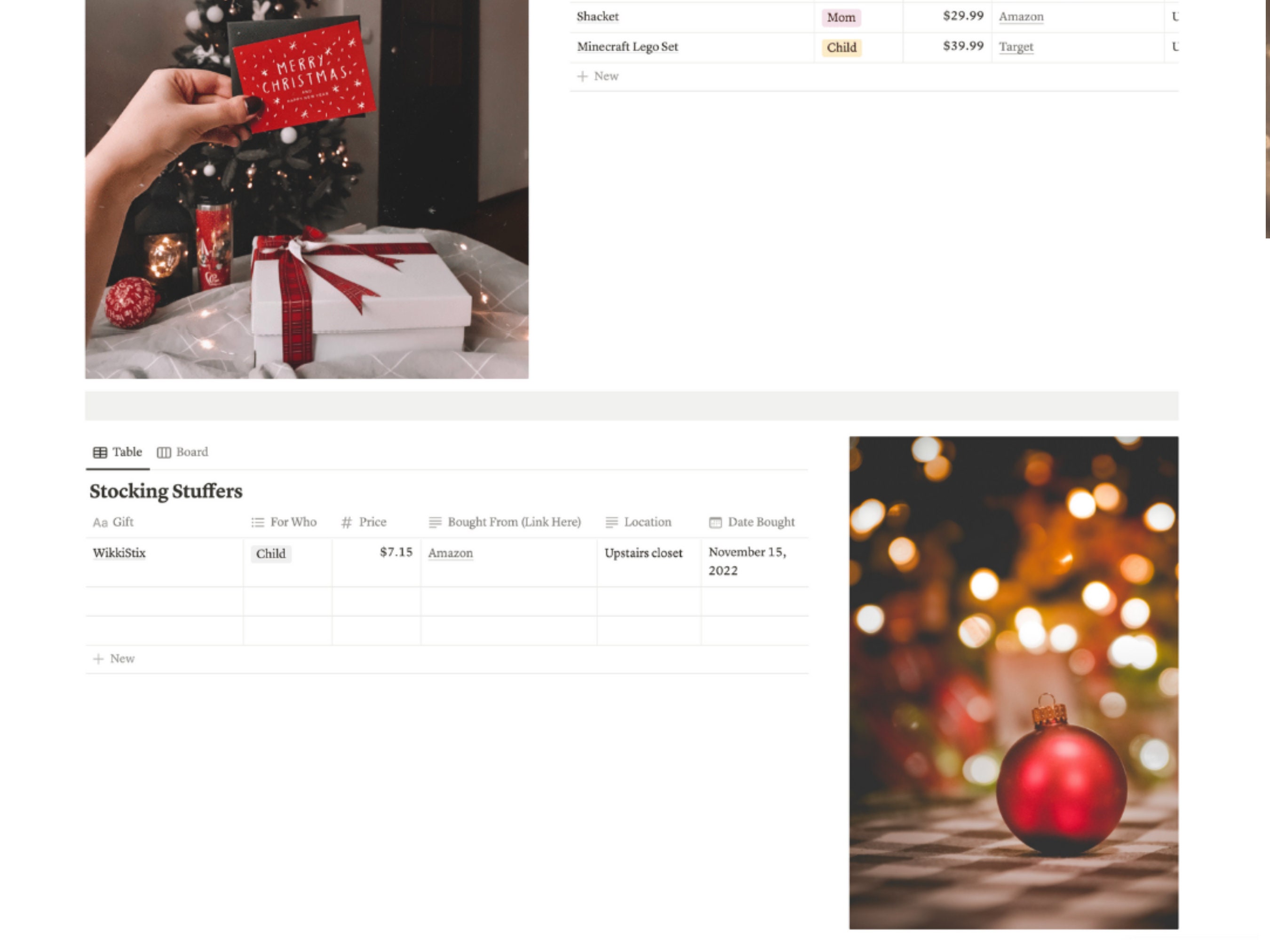 2023 Christmas Tracker Notion Template Christmas Notion Dashboard ...