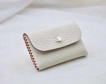 World's smallest leather card holder, Minimalist Leather card wallet, men wallet, women wallet, small handmade, leather wallet set