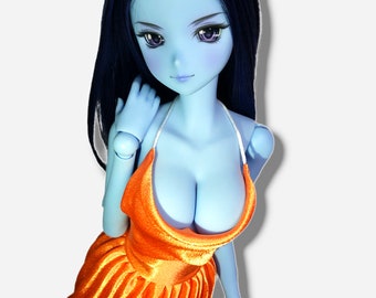 Pleated Cowl Dress for Smart Doll // 1/3 Scale, 60cm Doll, BJD