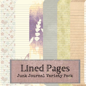 Lined Pages Junk Journal Variety Pack