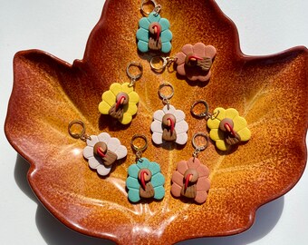 Turkey Earrings, Clay Thanksgiving Earrings, Turkey Clay Earrings, Turkey Thanksgiving Earrings, Thanksgiving Earrings