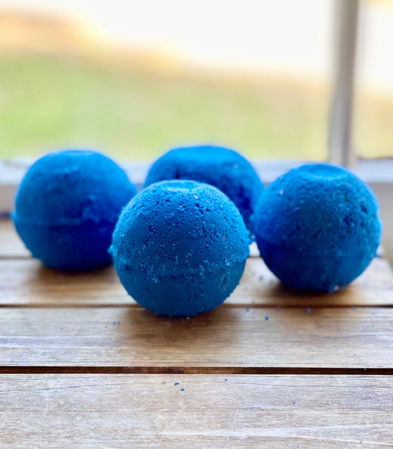 Cobalt Blue BATH BOMB EXTRA Foamy Gardenia and Ylang Ylang Etsy