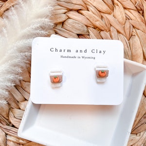 Pumpkin spice latte jewelry | psl | psl jewelry | psl studs | pumpkin spiced latte earrings | christmas jewelry | christmas gifts