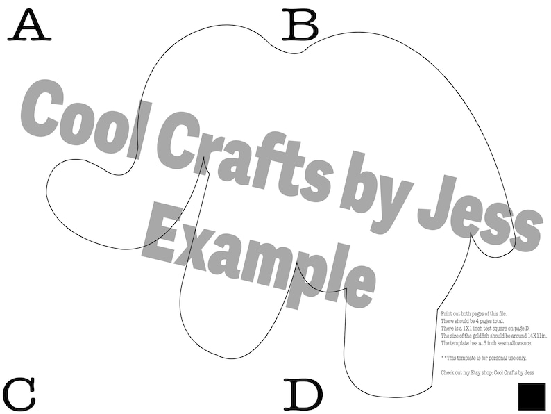 Animal Cracker Sewing Template - Etsy
