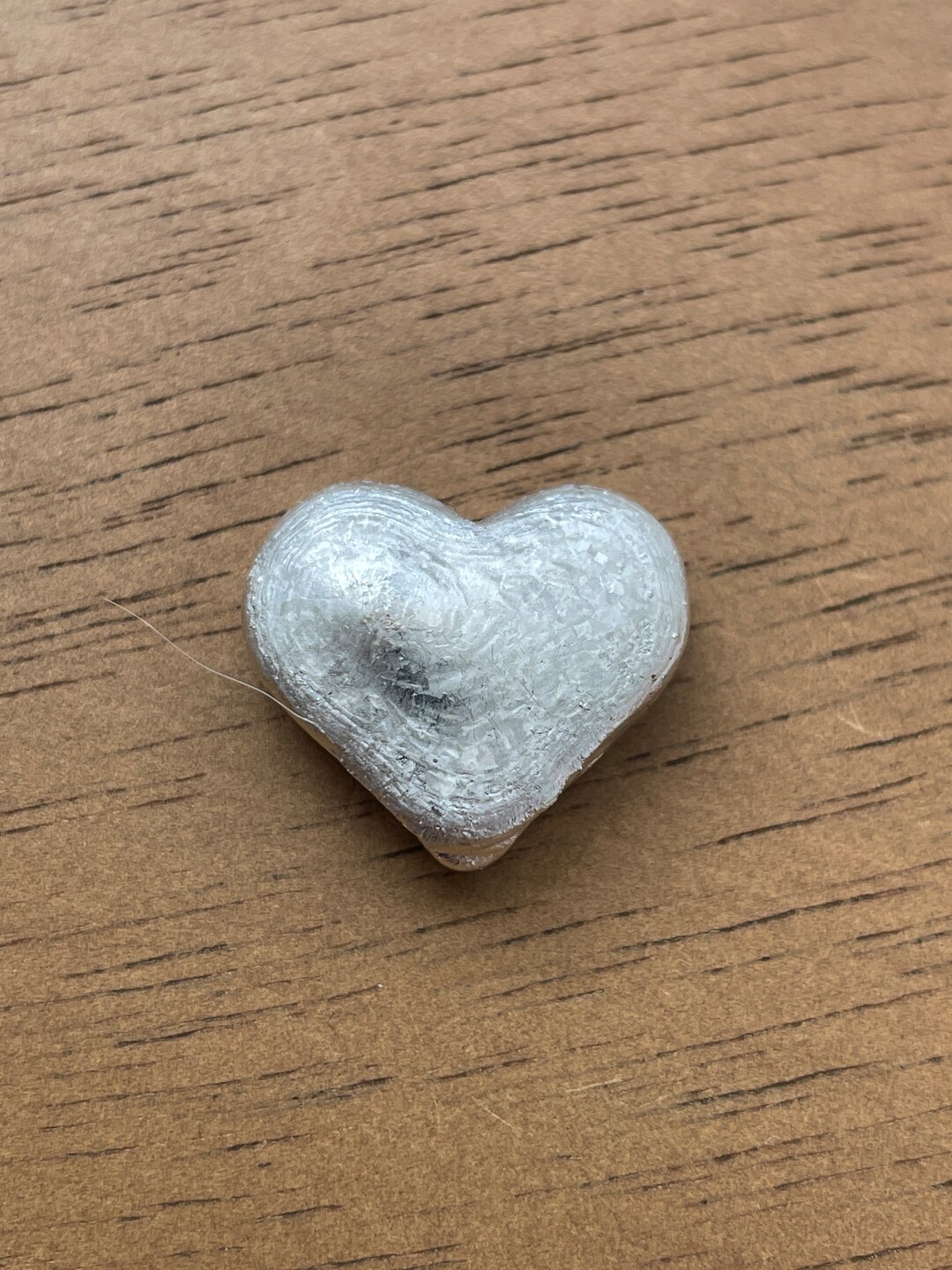Hand Poured .999 Pure Silver Heart - Etsy