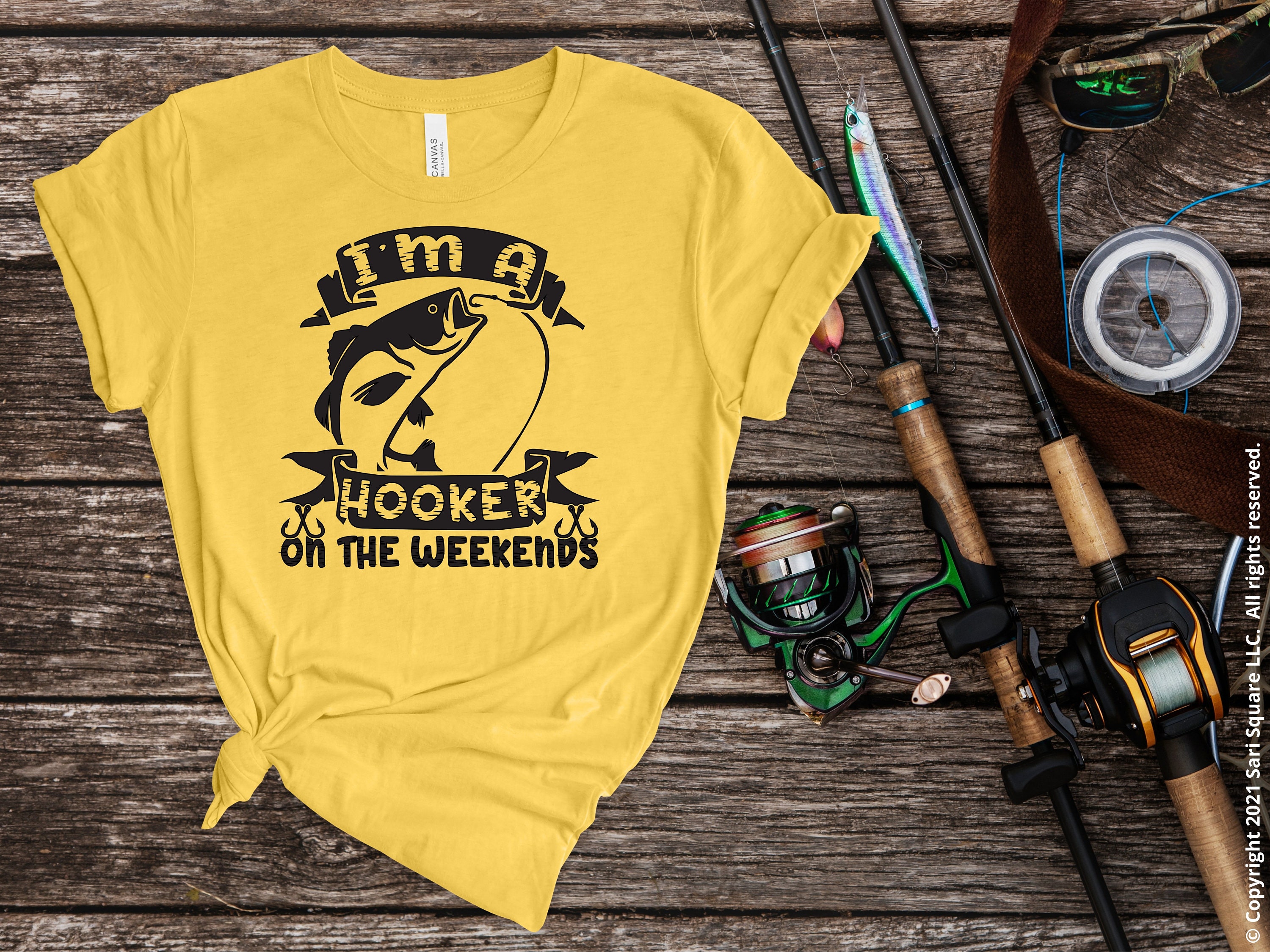 Buy I'm a Hooker on the Weekends Shirt, Fly Fishing Shirt, Steelhead  Fishing Shirt, Fishing Life Shirt, Fishing Shirt USA, Gift for Dad Online  in India 