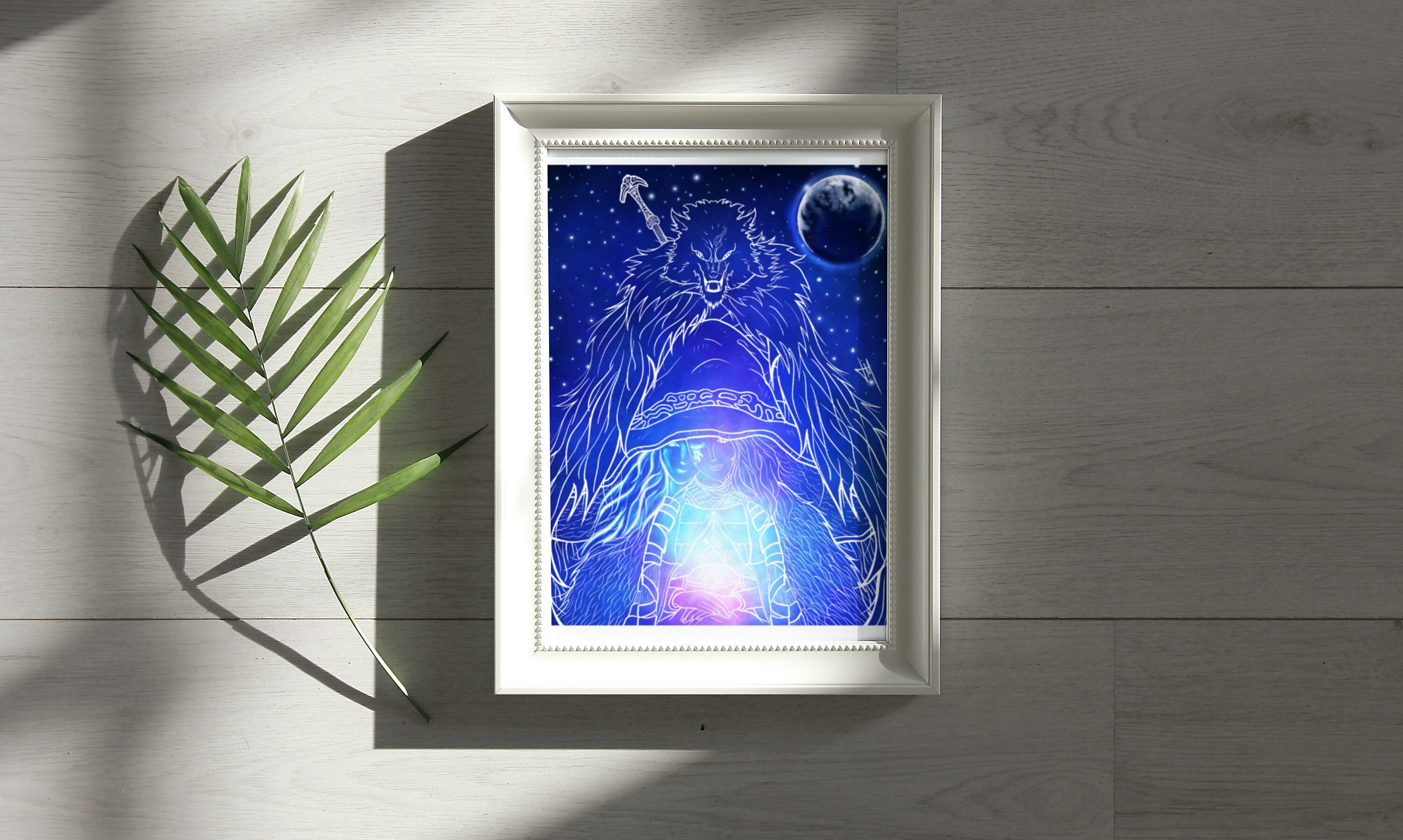 Ranni Fan Art Witch Poster Impressão em tela Arte de parede para casa 1  painel Decorações sem moldura 91,44 cm x 50,8 cm