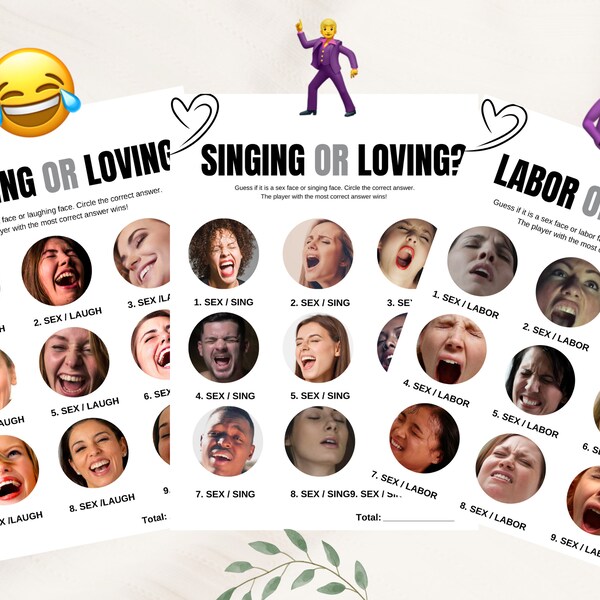 Love or Labor Baby Shower Game - Etsy