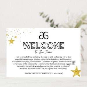 Arbonne | Welkomstkaart | 6'' x 4'' | Voorbeeldkaarten | Digitale download | Afdrukbare | Download + print | Arbonne Zakelijk