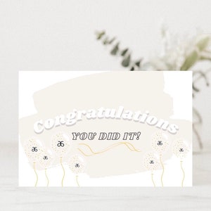 Arbonne | Gefeliciteerd Card | 6'' x 4'' | Voorbeeldkaarten | Digitale download | Afdrukbare | Download + print | Arbonne Zakelijk