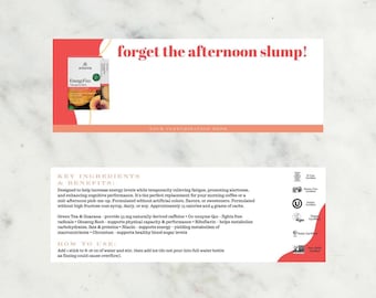 Arbonne | NEW Bright “You've Been Fizzed" Sample Card | 6” x 2” | Custom Edit | 30-Day | Instant Digital Download | Fizz | Arbonne Gift