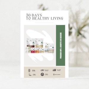 Arbonne | NIEUWE 30-daagse programmavoorbeeldkaart | 5'' x 7'' digitale download | Afdrukbaar | Arbonne-bedrijf | 30 dagen