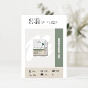 Arbonne | Groene Synergie Voorbeeldkaart | 5'' x7'' digitale download | Afdrukbaar | Downloaden + afdrukken | Arbonne-bedrijf | 30 dagen