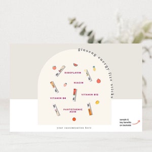 Arbonne | Energie Fizz Voorbeeldkaart | Aanpasbaar | 30 dagen | 6'' x 4'' digitale download | Fizz | Arbonne-geschenk | 30 dagen