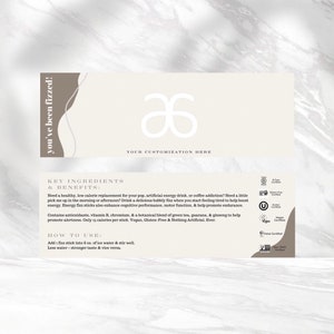 Arbonne | NIEUWE "Je bent bruist" voorbeeldkaart | 6" x 2" | Aangepaste bewerking | 30 dagen | Direct digitaal downloaden | Fizz | Arbonne geschenk