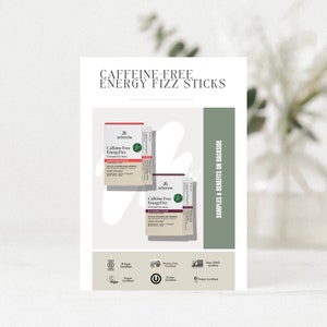 Arbonne | Cafeïnevrije Fizz-voorbeeldkaart | 5"x 7" | Digitale download | Afdrukbaar | Downloaden + afdrukken | Arbonne-bedrijf | 30 dagen