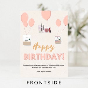 Arbonne | Team Birthday Cards | Arbonne Products | 5'' x 7'' Digital File | Printable | Immediate Download + Print | Custom