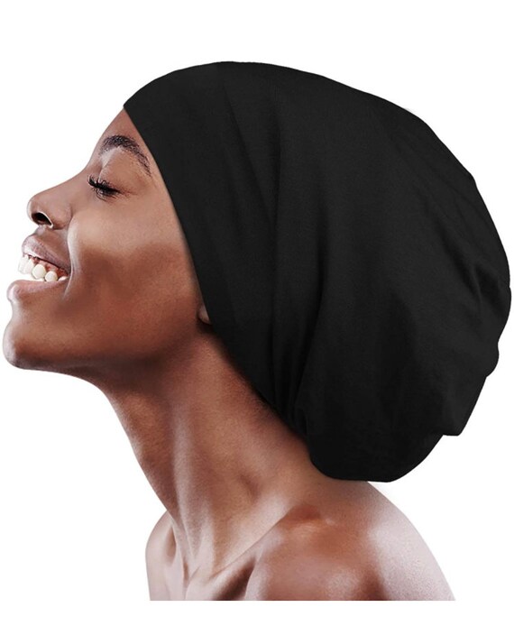 Gorro de dormir forrado de satén / Gorro para cabello rizado / Locs cortos  a medianos / Trenzas / Cabello natural / Proteger bordes / Prevenir  efervescencia -  México