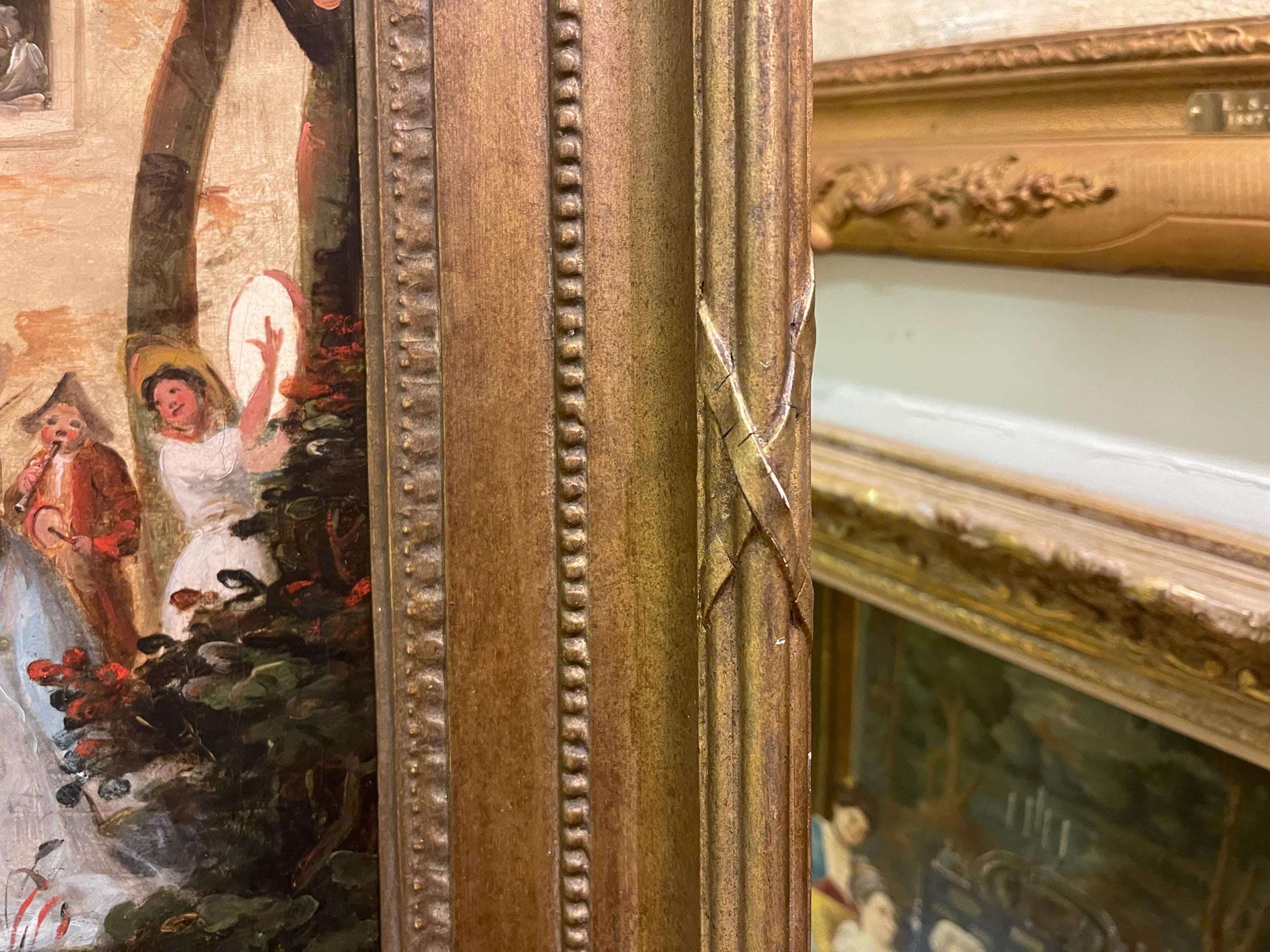 18 世紀の古典絵画、フランシス・ホイートリーのサークル、RA 金箔額縁