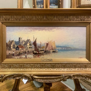 Original Oil Painting John E Bale 19th Century In beautiful Gold gilt Frame