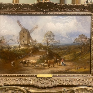 Antique 19th Century Old Master Oil Painting in original Gold gilt Frame