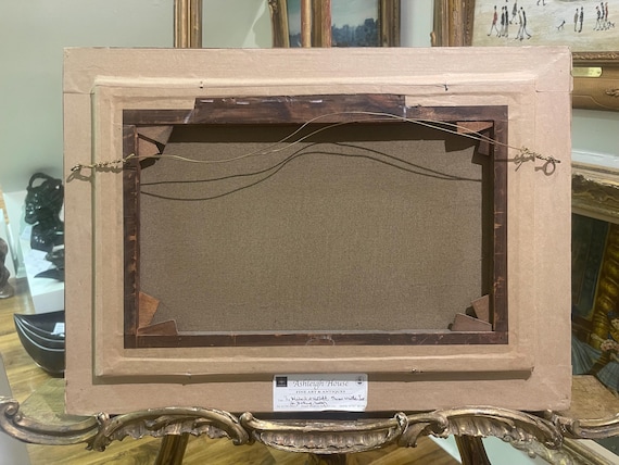 アンティーク 19 世紀オールド マスターの油絵、オリジナルの金箔