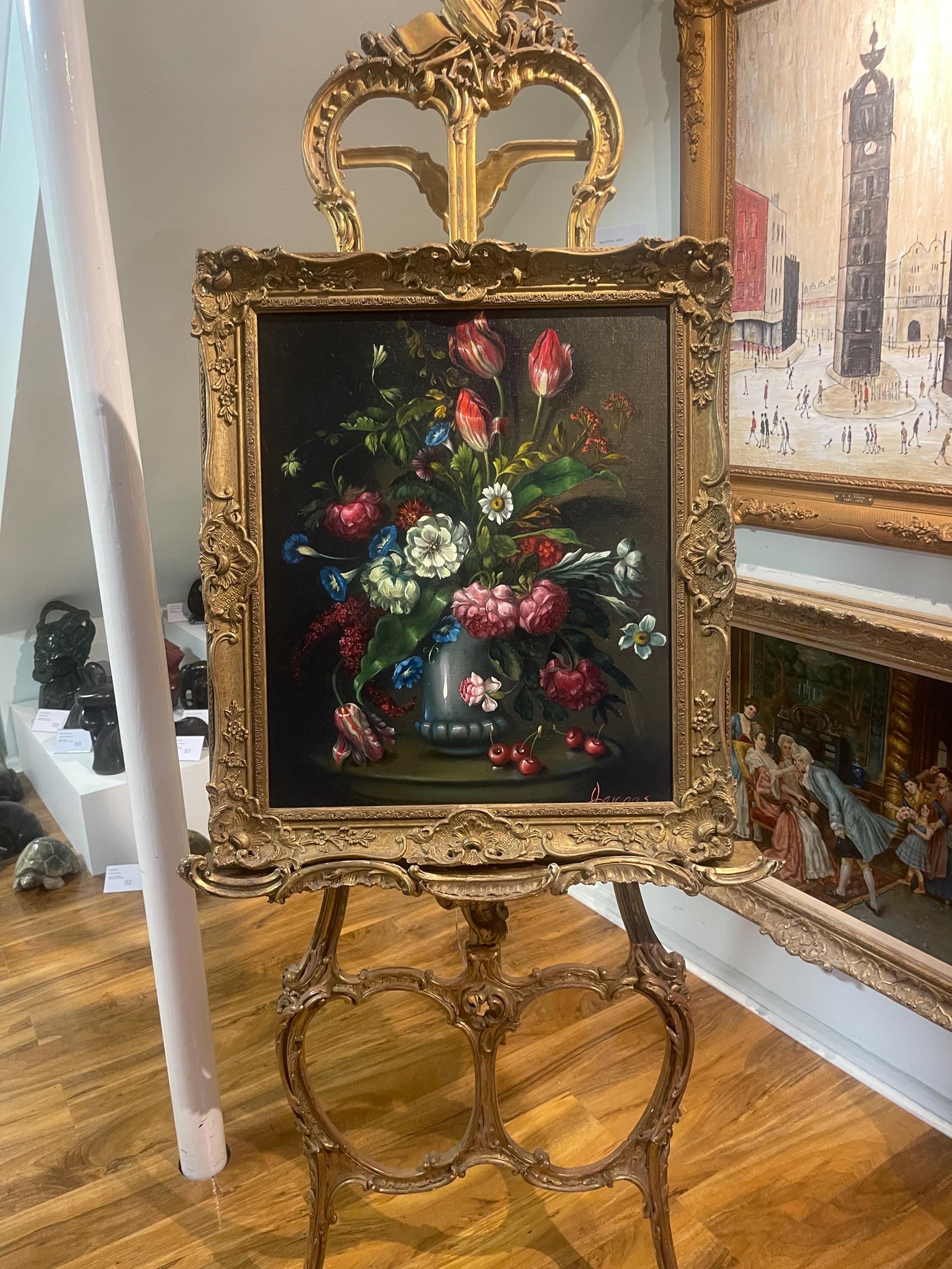 絵画 Oil painting of beautiful flowers. $_57.JPG?set_id=880000500F