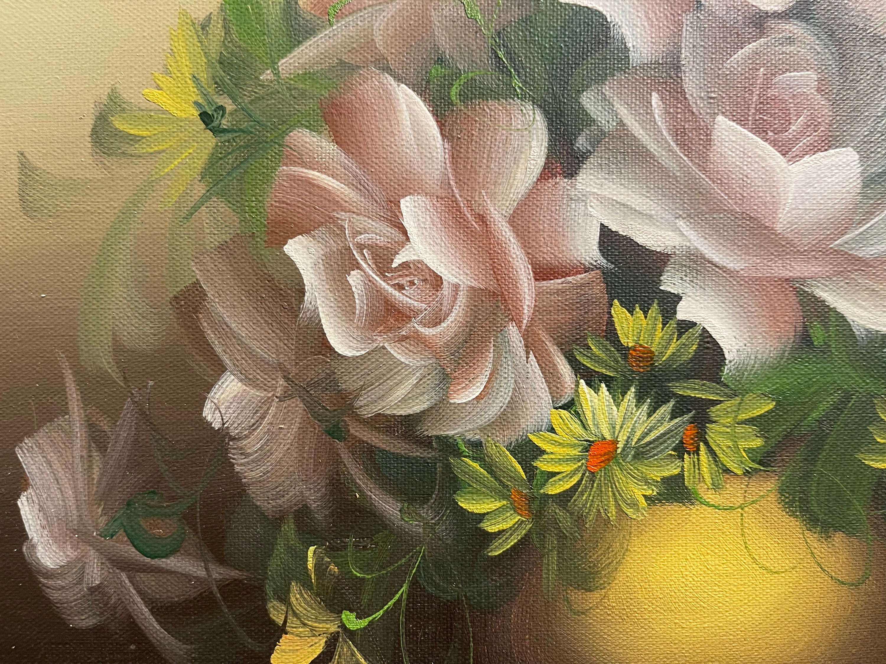 Beautiful Flowers Old Master Style OIL Painting in Original