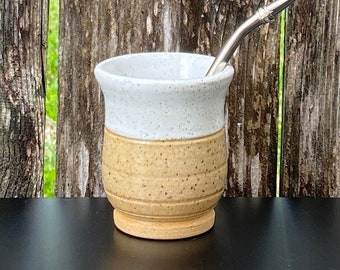 Ceramic Mate Cup. Yerba Mate Gourd. Handmade Argentina Mate Mug. Unique gift