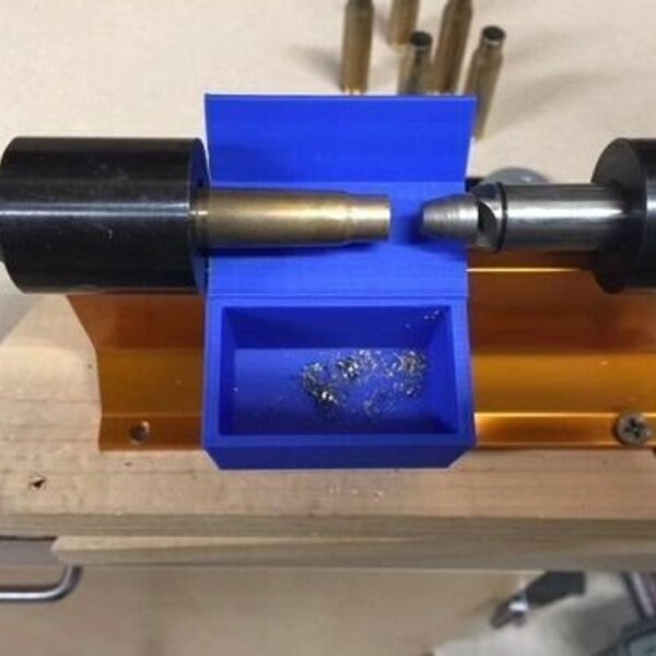 3D Gedruckte Messing Rasierspäne Catcher Korb Upgrade für Forster Trimmer