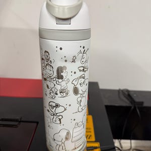 Laser Engraved "Peanuts", 24oz/32oz Water bottle and 40oz Stainless Steel tumbler image 5