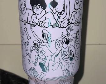 Laser Engraved "Scoob-ey and Friends" 24oz/32oz/30oz/40oz Tumbler