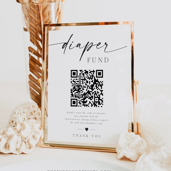 Qr Code Baby Shower Invitation Etsy Israel