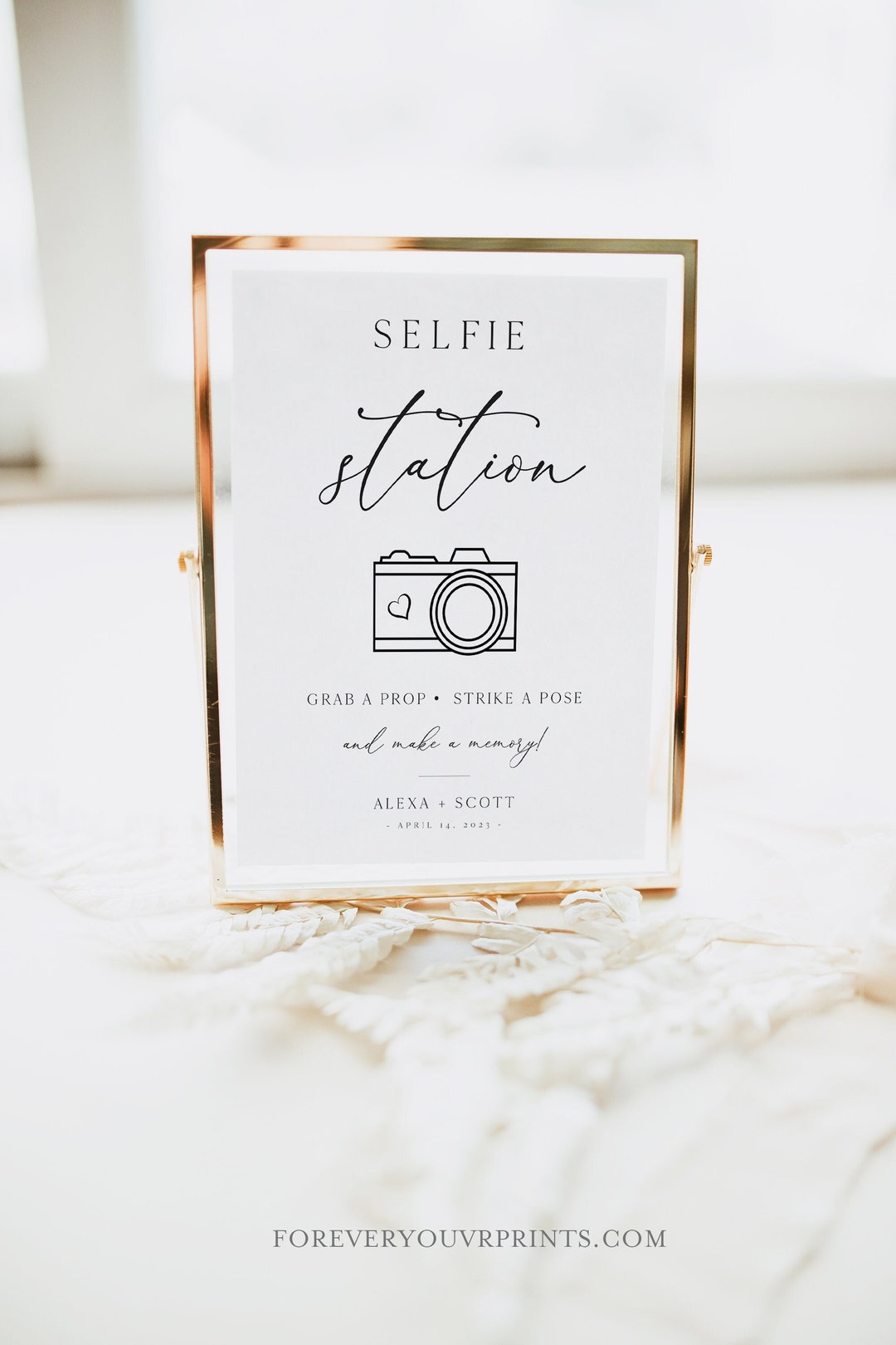 Photo Booth Sign Printable Wedding Photo Booth Template - Etsy