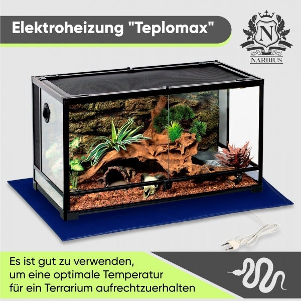 Heizmatte Wärmematte Heizung 20 W Heizer für Terrarium & Anzucht Sämling Pflanze TeploMaxx 50 х 25 cm