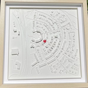 Personalisiertes Bild / 3D Stadt / Koordinaten / Original / Personalisierte Geschenke / Hochzeitsgeschenk Bild 5