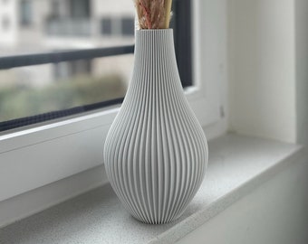 Vase „Lagurus“/ Dekovase / verschieden Größen / nur für Trockenblumen / Bauchig