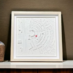 Personalisiertes Bild / 3D Stadt / Koordinaten / Original / Personalisierte Geschenke / Hochzeitsgeschenk Bild 2