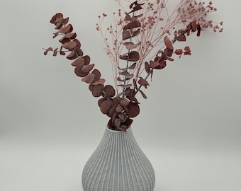 Vase "Marcela" / Dekovase / Trockenblumen / Zwiebelform