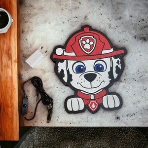 Paw Patrol Lampe Marshall, LED Bild 3