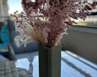 3D printed vase for dried flowers "Pythagoras" unusual design